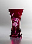 Hollow Sided Vase - Ruby