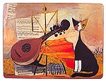 Royal Doulton Musical Cat Placemats x 6