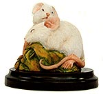 Royal Doulton Pair of Sleeping Mice - White