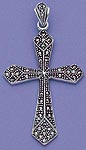 Silver and Marcasite Cross