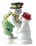 Royal Doulton Slushy builds a Snowman