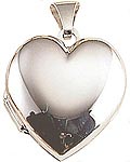 Royal Doulton White Gold Domed Heart Locket