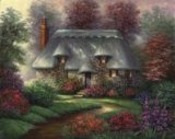 ROMANTIC COTTAGE CANVAS PAINTING PAINT BY NUMBERS DELUXE