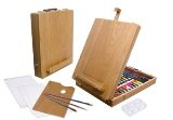 Royal Langnickel 48 PIECE ARTIST STORAGE ART EASEL SET and PAINTS BRUSHES