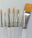 7 PIECE FINE DETAIL FOR MODELLING. ARTIST PAINT BRUSHES
