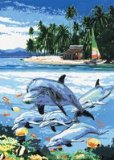 Royal Langnickel Canvas Painting By Numbers - Dolphin Island