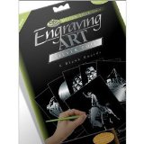 Royal Langnickel PACK 6 BLANK SILVER ENGRAVING ART SCRAPER FOIL BOARDS