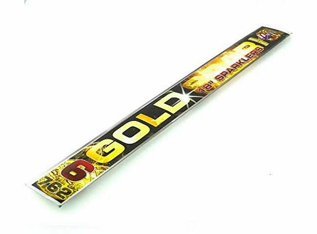 12 X 18`` Inch (450mm) long with (260mm Burn time) BIG HUGE Gold Party Sparklers For Wedding, Birthday & Celebration Cakes SAME DAY DISPATCH FREE DELIVERY OR Come In-Store For Further Discounts On 