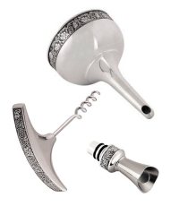 pewter wine gift set