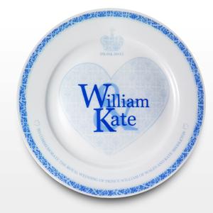Royal Wedding Blue Heart 8 Plate