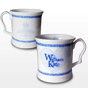 Royal Wedding Blue Heart Tankard Mug