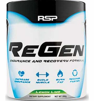 RSP Nutrition ReGen 255g Lemon Lime Nutritional