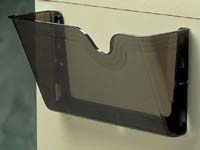 Rubbermaid 12833 smoke magnetic file pocket, EACH