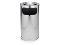 Atrium stainless steel ash container