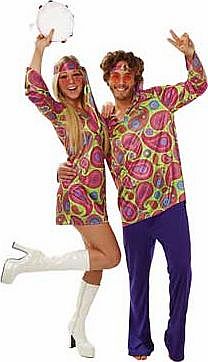 Rubies 1970s Hippy Girl Costume - Size 8-10