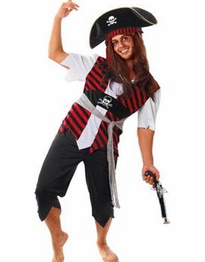 Rubies Fancy Dress Pirate Costume - Chest Size 38-40