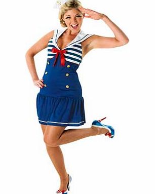 Fancy Dress Sailor Girl Costume - Size 12-14