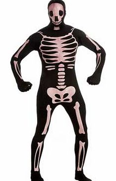 Glow-in-the-Dark Skeleton 2nd Skin Costume -