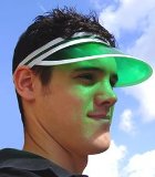 rubies Green Poker Visor Hat