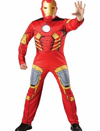 Mens Marvel Avengers Iron Man Tony Stark Fancy Dress Costume XL Extra Large