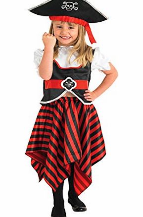 Rubies Kids Pirate Girl Costume Medium 5-6 YEARS