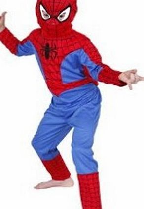 Spiderman Classic Costume - Childs Fancy Dress Large age 7-8