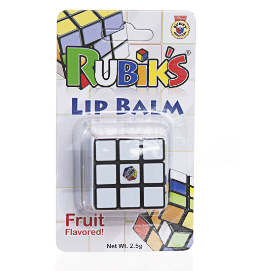 Rubiks Cube Fruit Flavoured Lip Balm