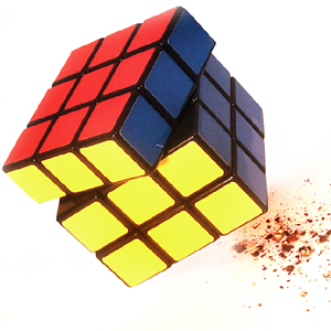 Rubiks Cube Pepper Mill or Salt Mill