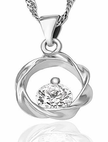 O.R. (Old Rubin) Original Fashion Ladies/Womenss New Design Personality jewelry Gift High Quality Dazzling Elegant Platinum Plated Luxury cubic zircon Pendant-Chain is not included - A Beautiful Gift