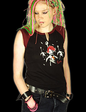 Ruby Gloom Merry Go Round Raglan Slit Raglan Top