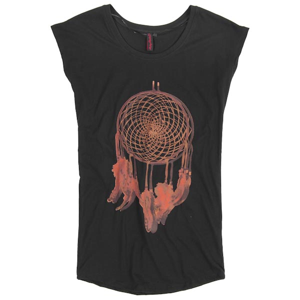 Ruby Rocks T-Shirt Dress - Dream Catcher - Black