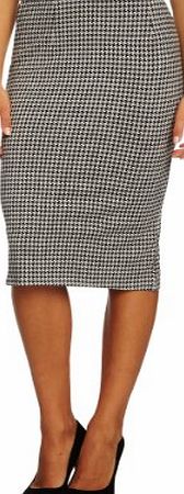 Ruby Rocks Womens Midi Pencil Skirt, Grey/Charcoal, Small