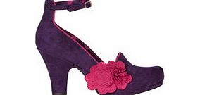 Ruby Shoo Diaz purple and pink flower heels