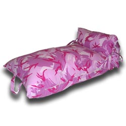 rucomfy 135x60cm kiddies camouflage comfy cushion