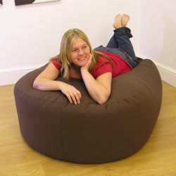 rucomfy 145x95x43cm medium faux suede slob slab bean