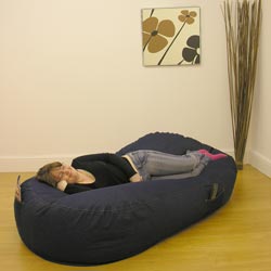 rucomfy 190x96x43cm Large Denim `slob slab` bean bags