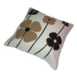45cm Brown Flower cushion