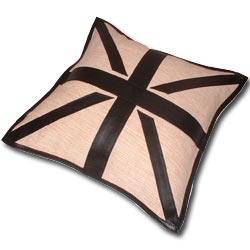 rucomfy 45cm flag coarse leather and jute