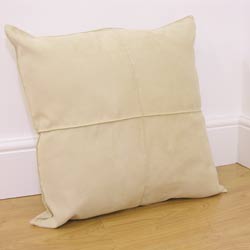 58cm Cream Pintuck Cushions