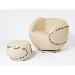 rucomfy Baseball r u comfy Chair & Stool
