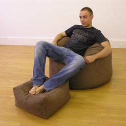 Bean Bag and Slab Suede Duo