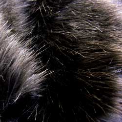 Black Longhair Teenbean Large faux fur bean bag
