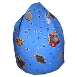 rucomfy Blue Cowboy Taz Didibag Bean bag