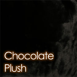 Chocolate Plush Faux Fur Cushion