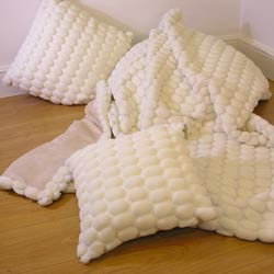 Designer Bubble Fur Throw