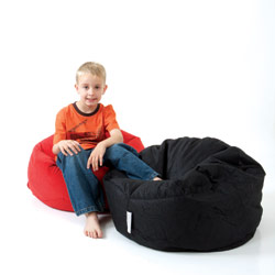 rucomfy Didibag Small Worn Leather Look Bean Bag