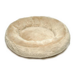 rucomfy faux fur pet doughnut for cats and small dogs