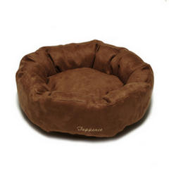 rucomfy faux suede pet doughnut for cats and small dogs