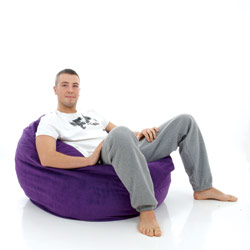 rucomfy Foam Filled Single Bean Bag Jumbo Cord