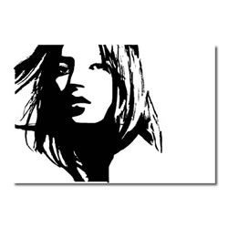 rucomfy Kate Moss White Canvas